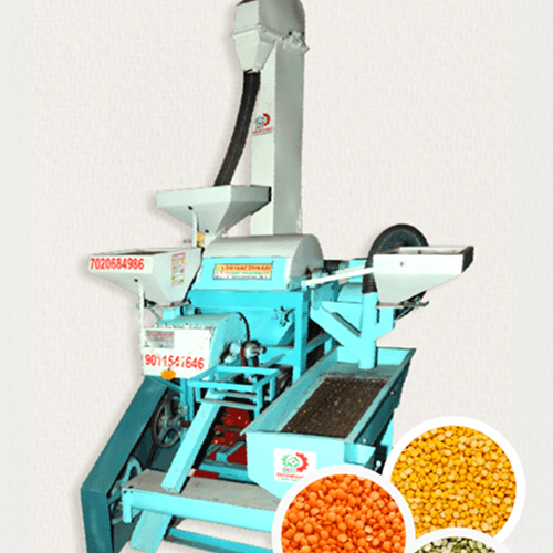 Mini Dal Mill Machine (Elevator Attached)